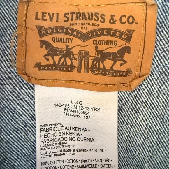 Levi's Blue Jean Jacket for Kids - Picture 2 of 8